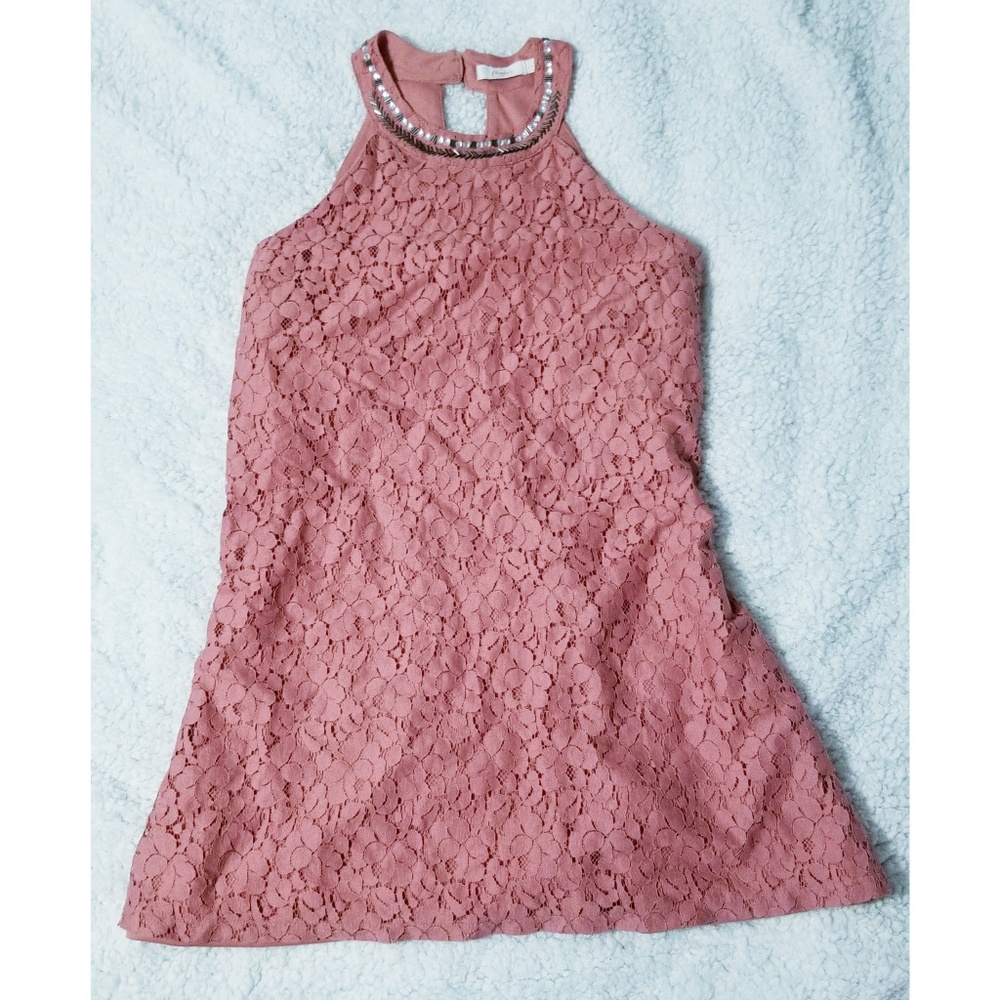 Candies Pink Lace Dress